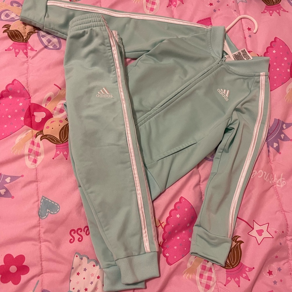 Little Girls Classic Tricot Track Set, 2 Piece